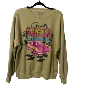 GM Pink Corvette Chevy Coastal Cruise Sweatshirt Oversized XS S M L XL 25 PTP